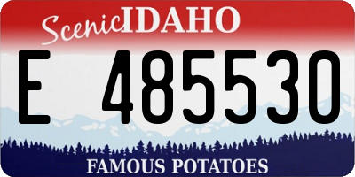 ID license plate E485530