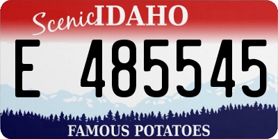 ID license plate E485545