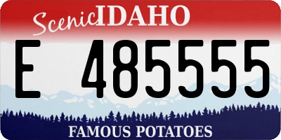 ID license plate E485555