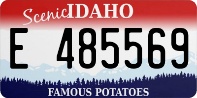 ID license plate E485569