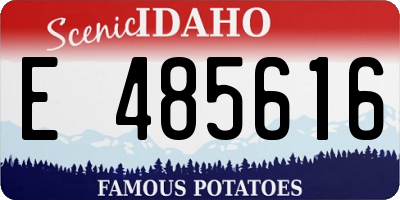 ID license plate E485616