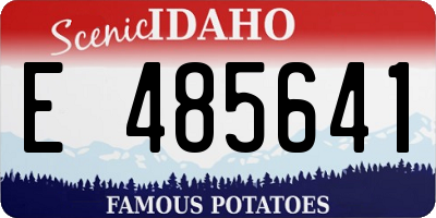 ID license plate E485641