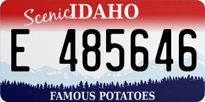 ID license plate E485646