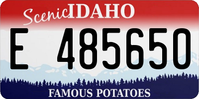 ID license plate E485650