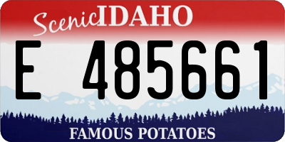 ID license plate E485661