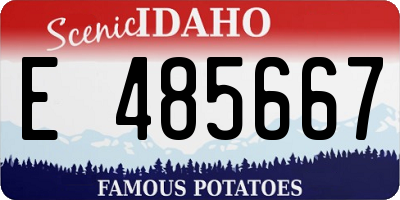 ID license plate E485667