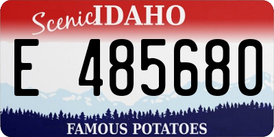 ID license plate E485680