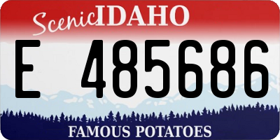 ID license plate E485686