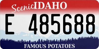 ID license plate E485688