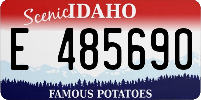 ID license plate E485690