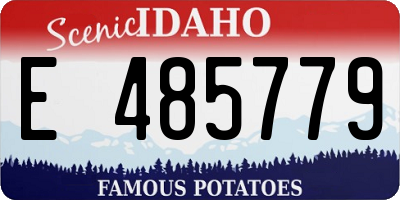 ID license plate E485779