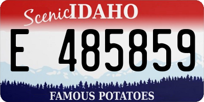 ID license plate E485859