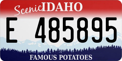 ID license plate E485895
