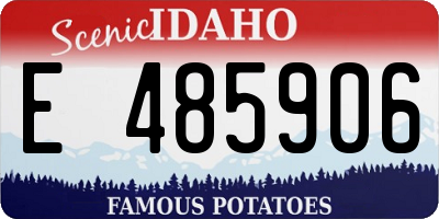 ID license plate E485906