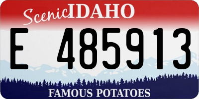 ID license plate E485913