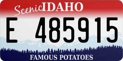 ID license plate E485915