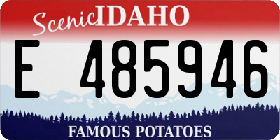 ID license plate E485946