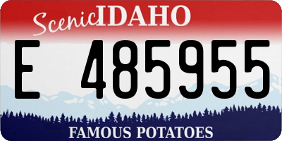 ID license plate E485955