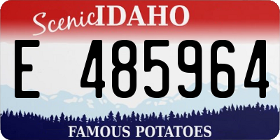 ID license plate E485964