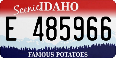 ID license plate E485966