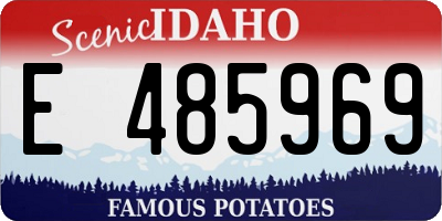 ID license plate E485969