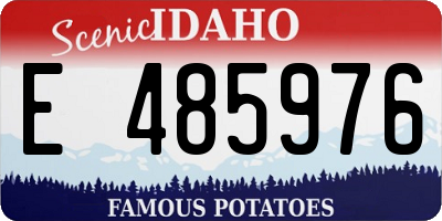 ID license plate E485976