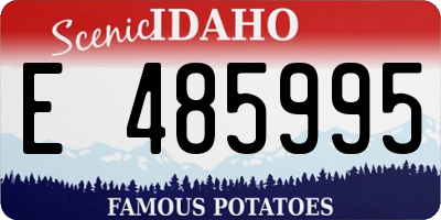 ID license plate E485995