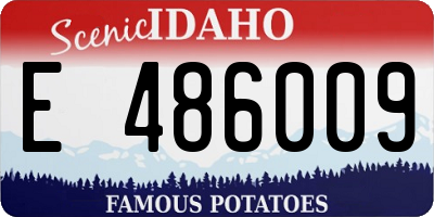 ID license plate E486009