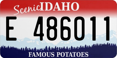 ID license plate E486011