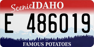 ID license plate E486019