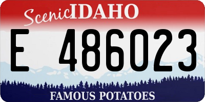ID license plate E486023