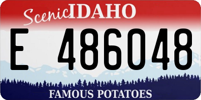 ID license plate E486048