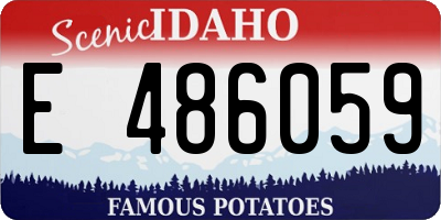 ID license plate E486059