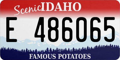 ID license plate E486065