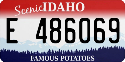ID license plate E486069
