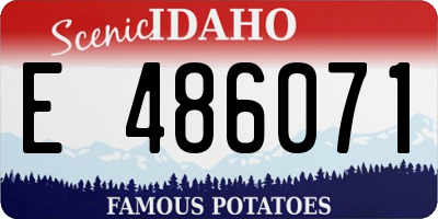 ID license plate E486071