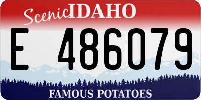 ID license plate E486079