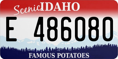 ID license plate E486080