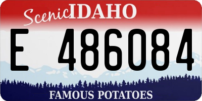 ID license plate E486084