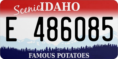 ID license plate E486085