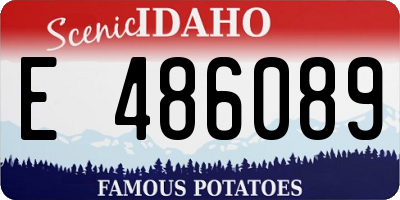 ID license plate E486089