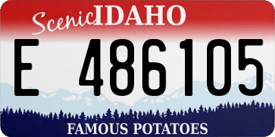 ID license plate E486105