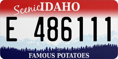 ID license plate E486111