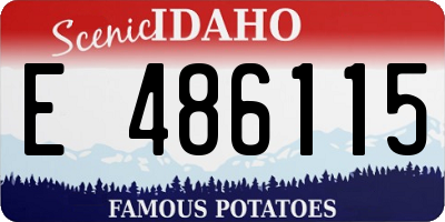 ID license plate E486115