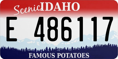 ID license plate E486117
