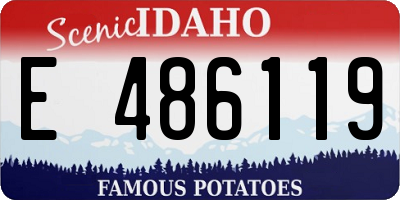 ID license plate E486119