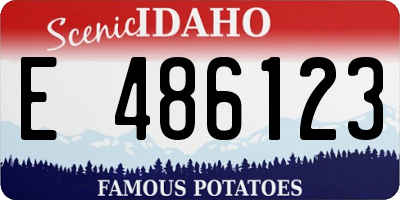 ID license plate E486123