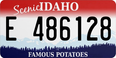 ID license plate E486128