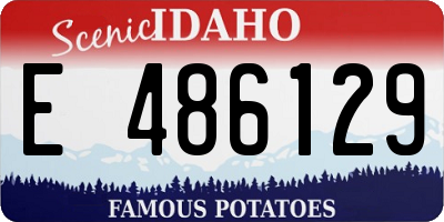 ID license plate E486129