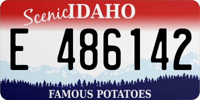 ID license plate E486142